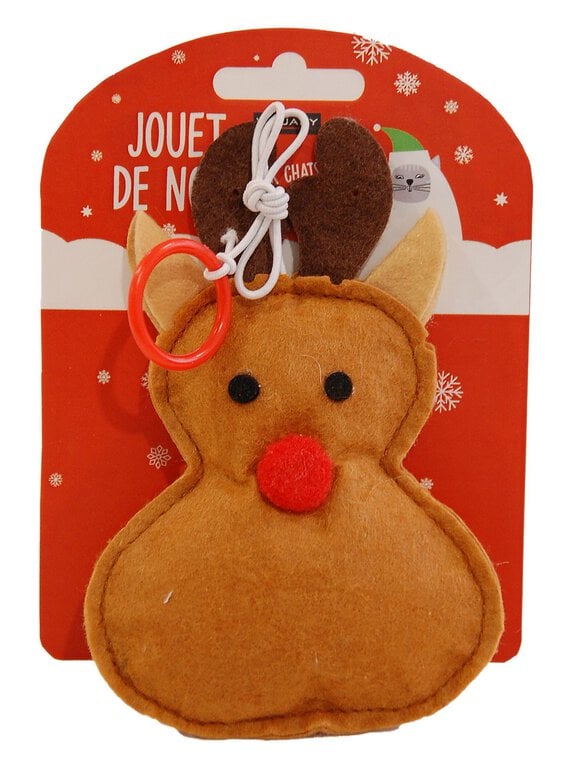 Wouapy - Jouet Cerf Feutrine pour Chat Image numéro 1 Wouapy - Jouet Cerf Feutrine pour Chat Image numéro 1