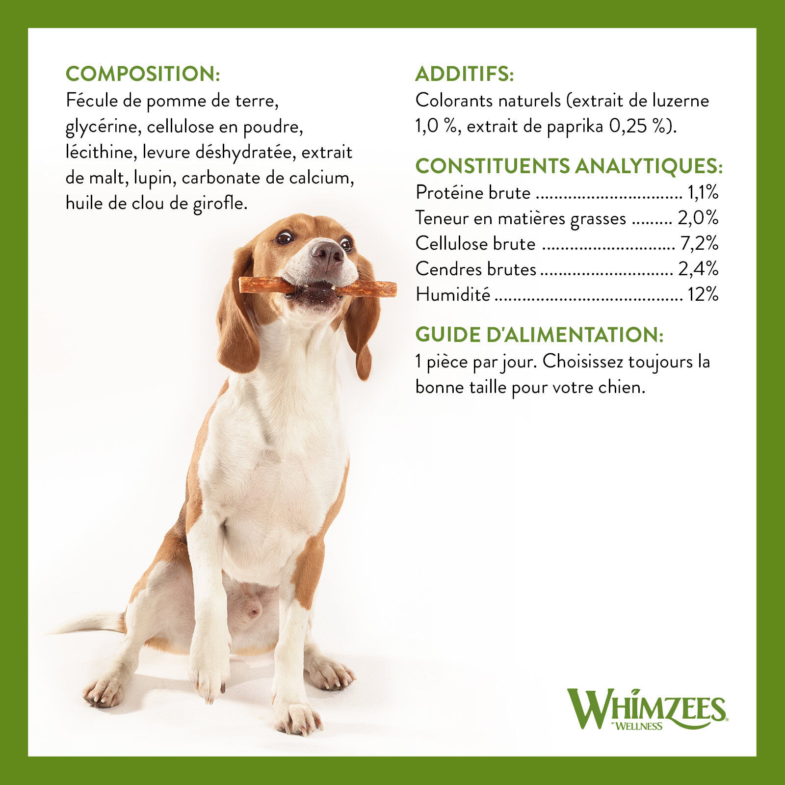 Whimzees - Friandises Saucisse Veggie Dog Treats S pour Chien - x28 Image num&eacute;ro 6