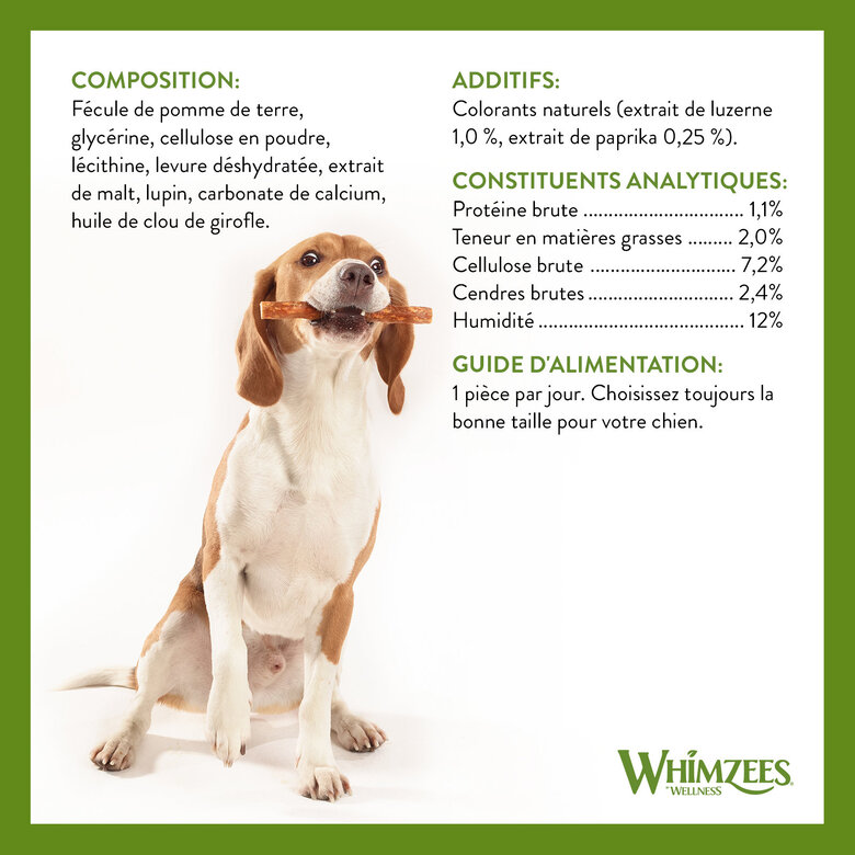Whimzees - Friandises Saucisse Veggie Dog Treats S pour Chien - x28 Image numéro 6 Whimzees - Friandises Saucisse Veggie Dog Treats S pour Chien - x28 Image numéro 6