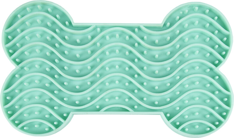 Flamingo - Tapis A Lécher Yummee Os Vert pour Chiens - 15cm Image numéro 1 Flamingo - Tapis A Lécher Yummee Os Vert pour Chiens - 15cm Image numéro 1