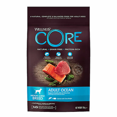 Wellness CORE - Croquettes Océan Saumon et Thon pour Chien - 10Kg