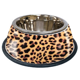 Croci - Gamelle Imprimé Léopard pour Chiens et Chats - 200ml
