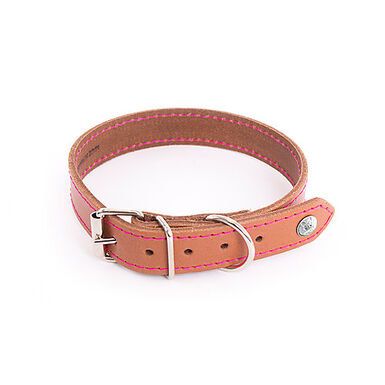 Martin Sellier - Collier Flash Cognac/Rose pour Chiens - T35