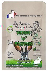 Animalgeo - Sachet Vermifuge Naturel Vermi 'O' Plantes pour Oiseaux - 15g