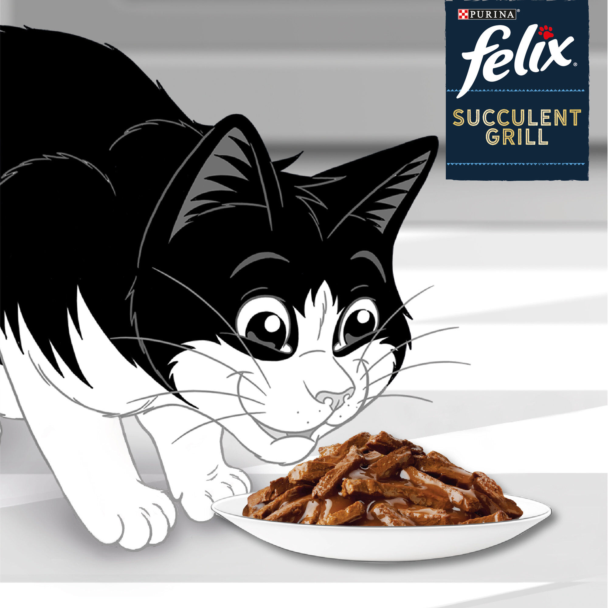 FELIX -  Pochons Succulent Grill Selection de la Campagne &agrave; la Viande en Sauce pour chats adultes  - 12X80g Image num&eacute;ro 8