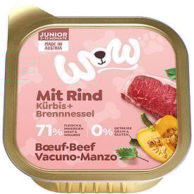 Wow - Repas Complet Naturel au Bœuf pour Chiot