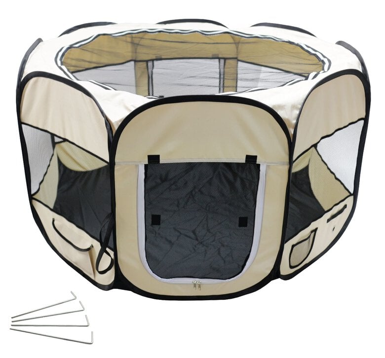 Compagnie des Pet Food - Parc Pliable pour Chiot - 115cm Image numéro 1 Compagnie des Pet Food - Parc Pliable pour Chiot - 115cm Image numéro 1