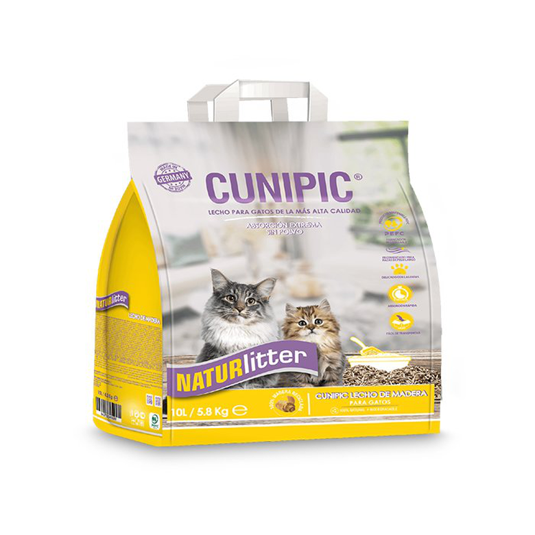 Cunipic - Litière Végétale en Granulé Naturlitter pour Chats - 10L Image numéro 1 Cunipic - Litière Végétale en Granulé Naturlitter pour Chats - 10L Image numéro 1