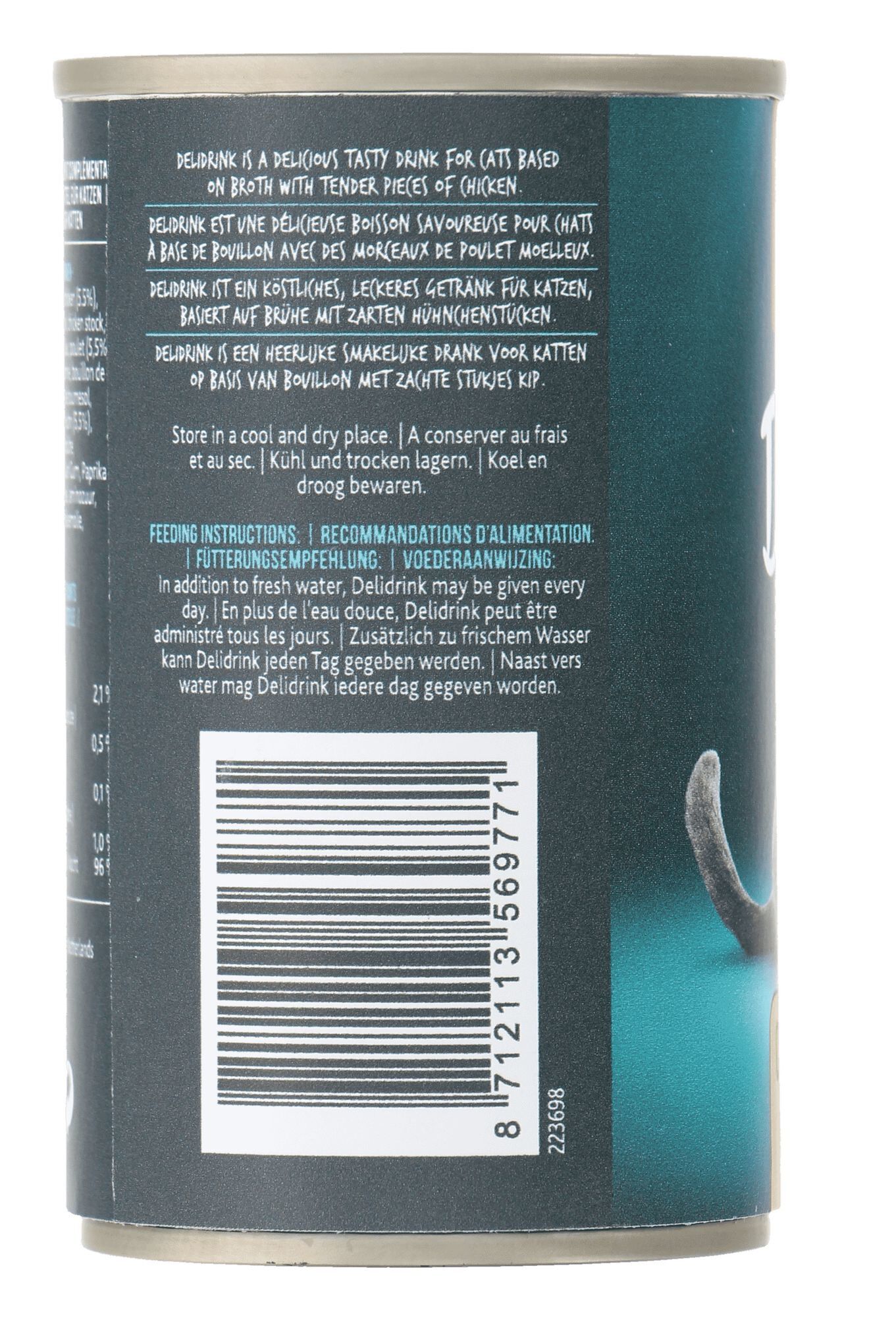 Pets Unlimited - Bo&icirc;te Delidrink Bouillon au Poulet pour Chat - 135ml Image num&eacute;ro 3