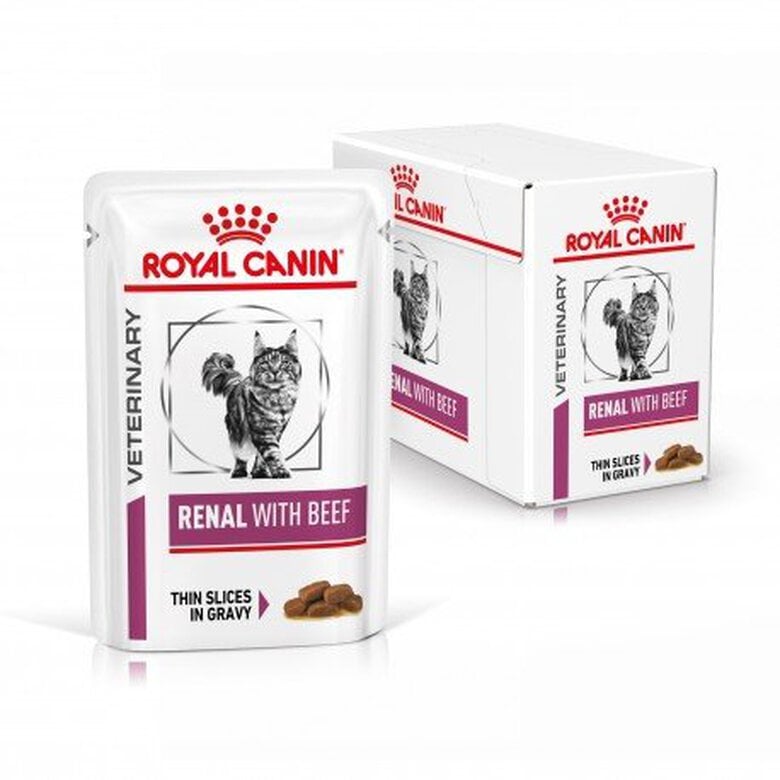 Royal Canin - Sachets Veterinary Diet Renal Boeuf pour Chat - 12x85g image number null