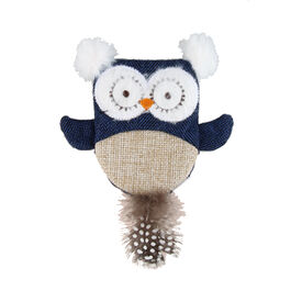 Anka - Jouet Chouette Tissu Jeans pour Chats - x1