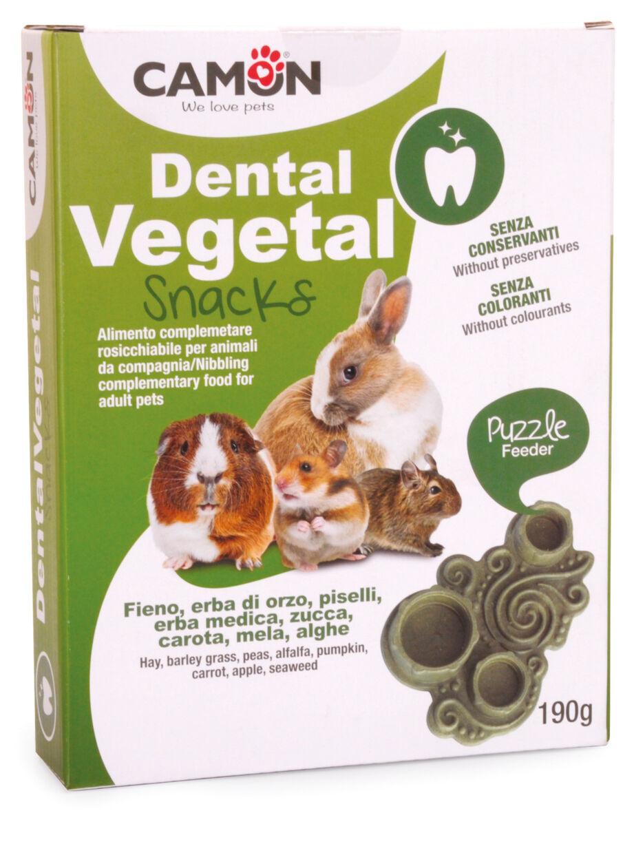 Camon - Friandises Dental Vegetal Puzzle Feeder pour Rongeurs - 190g Image num&eacute;ro 1
