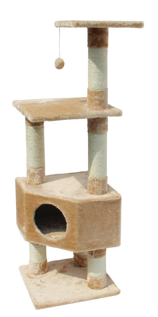 Europet Bernina - Arbre &agrave; Chat Loona 135 cm pour Chat - Beige Image num&eacute;ro 1