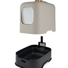Rotho MyPet - Maison de Toilette Biala pour Chat - Cappuccino image number null