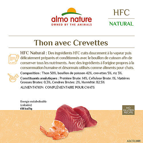 Almo Nature - P&acirc;t&eacute;e Hfc Natural Thon Et Crevettes -150g Image num&eacute;ro 3