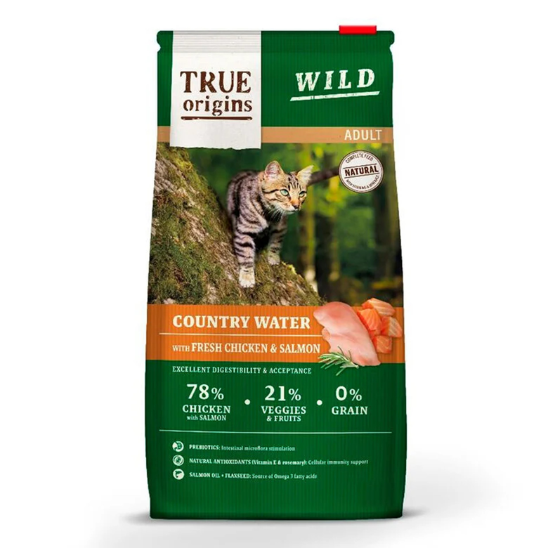 True Origins Wild - Croquettes Poulet & Saumon pour Chats Adultes - 300G Image numéro 1 True Origins Wild - Croquettes Poulet & Saumon pour Chats Adultes - 300G Image numéro 1