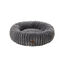 Leeby - Panier Donut en Velours C&ocirc;tel&eacute; Gris pour Chien - S Indicateur image num&eacute;ro 2