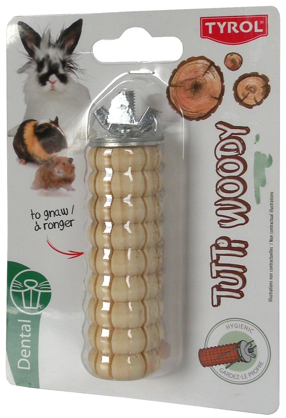 Tyrol - Friandise Croq'Bois &agrave; Ronger pour Rongeurs et Lapins - 10cm Image num&eacute;ro 2