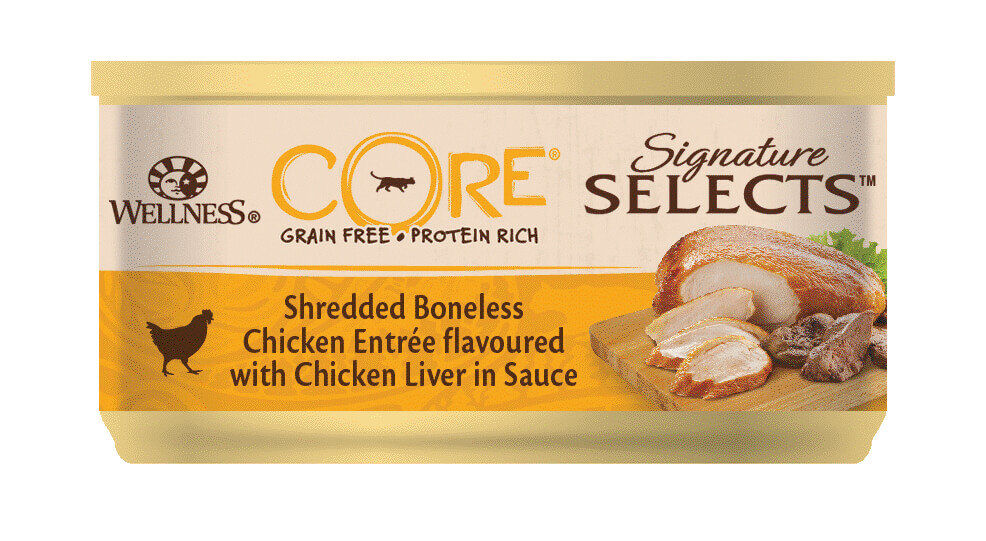 Wellness CORE - P&acirc;t&eacute;e Signature Selects Poulet et Foie de Poulet pour Chat - 79g Image num&eacute;ro 1