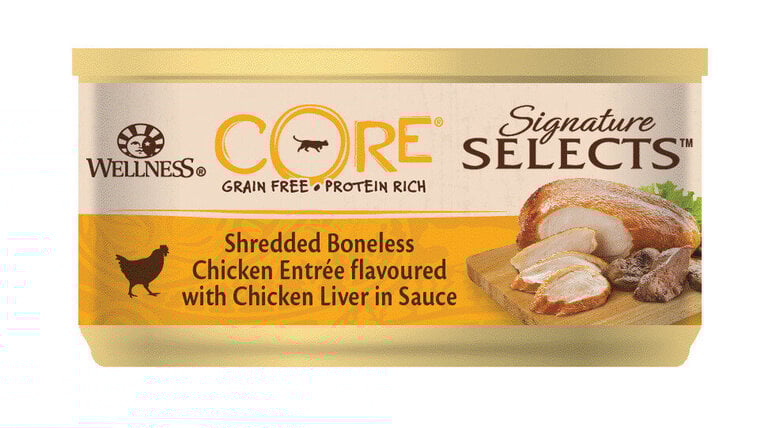 Wellness CORE - Pâtée Signature Selects Poulet et Foie de Poulet pour Chat - 79g Image numéro 1 Wellness CORE - Pâtée Signature Selects Poulet et Foie de Poulet pour Chat - 79g Image numéro 1