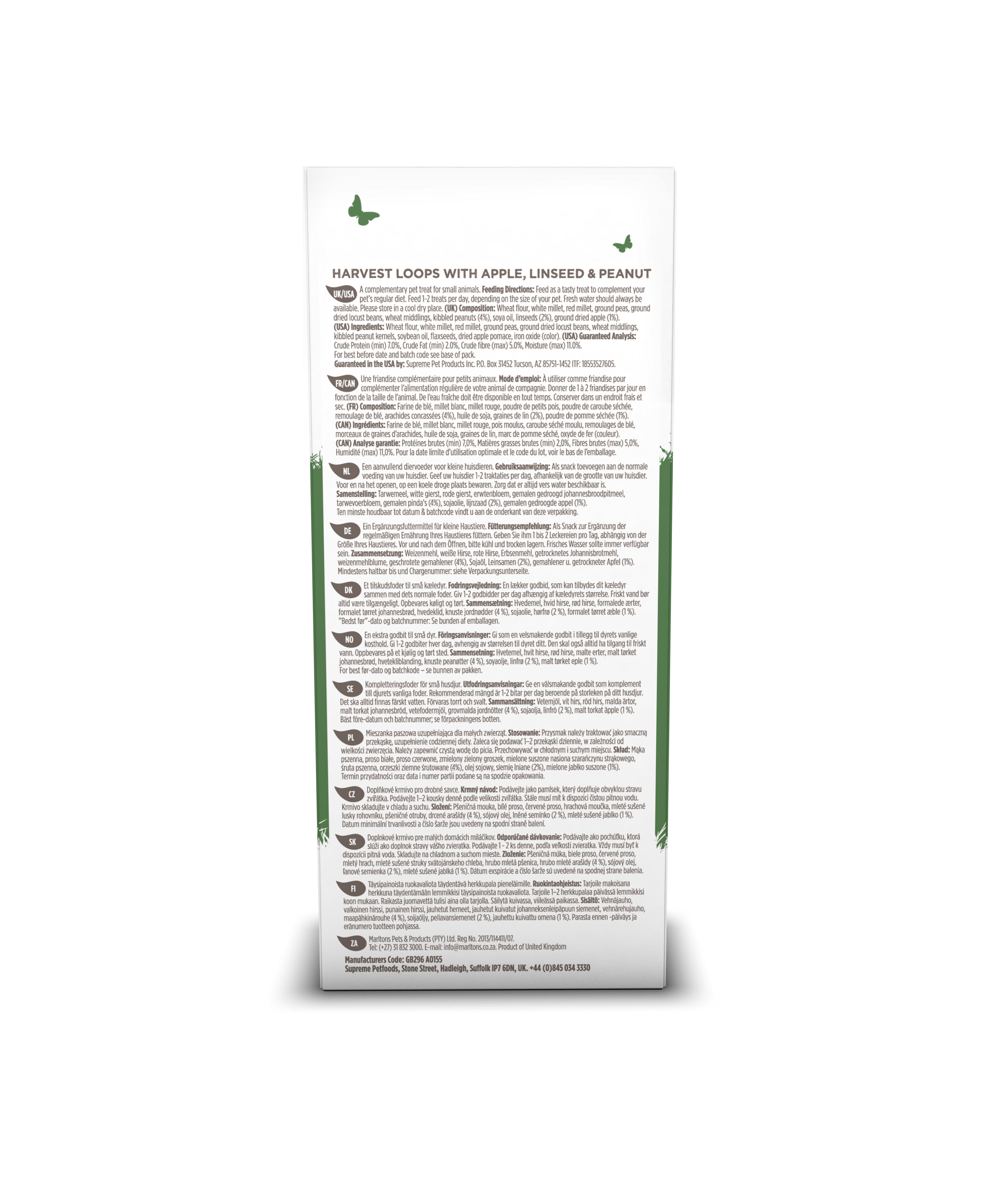 Supreme Science - Selective Naturals Harvest Loops pour Rongeurs - 80g Image num&eacute;ro 3