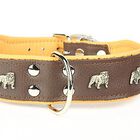 Yogipet - Collier Super Bulldog Cuir pour Chien - Marron image number null