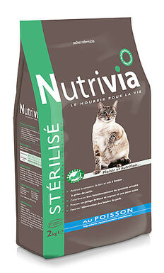 Nutrivia - Croquettes au Poisson pour Chat Stérilisé - 2Kg