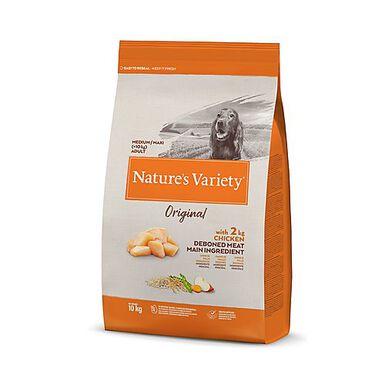 Nature's Variety - Croquettes Original Adulte au Poulet pour Chien - 10Kg