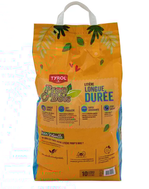 Tyrol - Litière en Granulés Prop'O Bois Croq'Circus - 10L Image numéro 2 Tyrol - Litière en Granulés Prop'O Bois Croq'Circus - 10L Image numéro 2