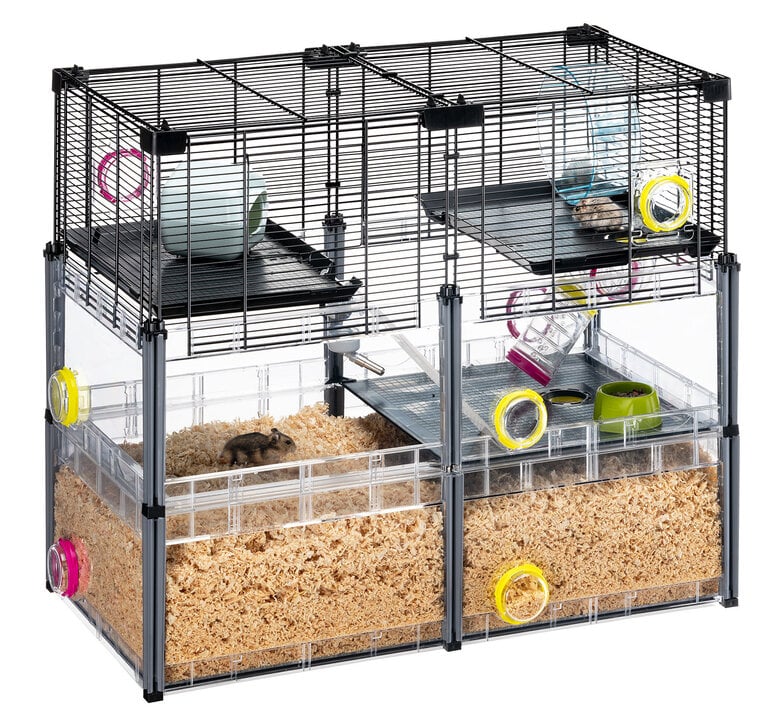Ferplast - Cage Multipla Crystal pour Hamster et Souris - Noir Image numéro 6 Ferplast - Cage Multipla Crystal pour Hamster et Souris - Noir Image numéro 6