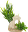 Labeo - Décor colonne avec Plante Artificielle - Aquarium Indicateur image numéro 4