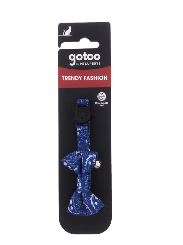 Gotoo - Collier Trendy Bleu pour Chat - 1x20-30cm Image numéro 3 Gotoo - Collier Trendy Bleu pour Chat - 1x20-30cm Image numéro 3