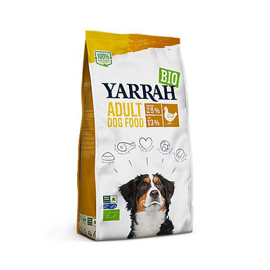 Yarrah - Croquettes Bio au Poulet pour Chiens Adultes - 2Kg