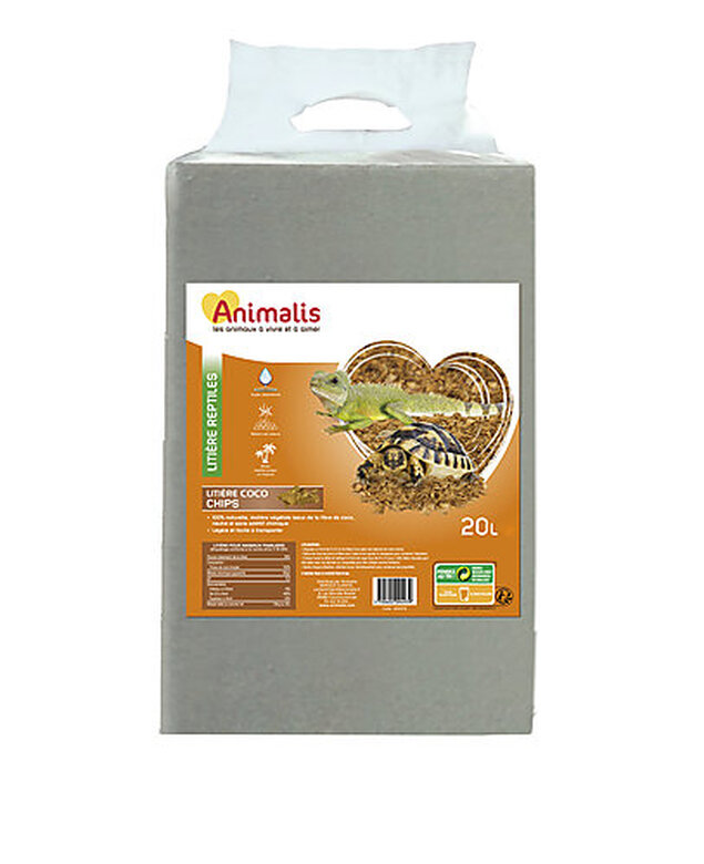 Animalis - Litière Coco Chips pour Reptiles - 20L image number null
