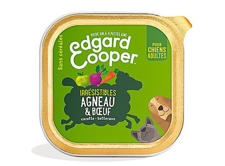 Edgard & Cooper - Barquette à l'Agneau et au Boeuf pour Chien - 300g image number null
