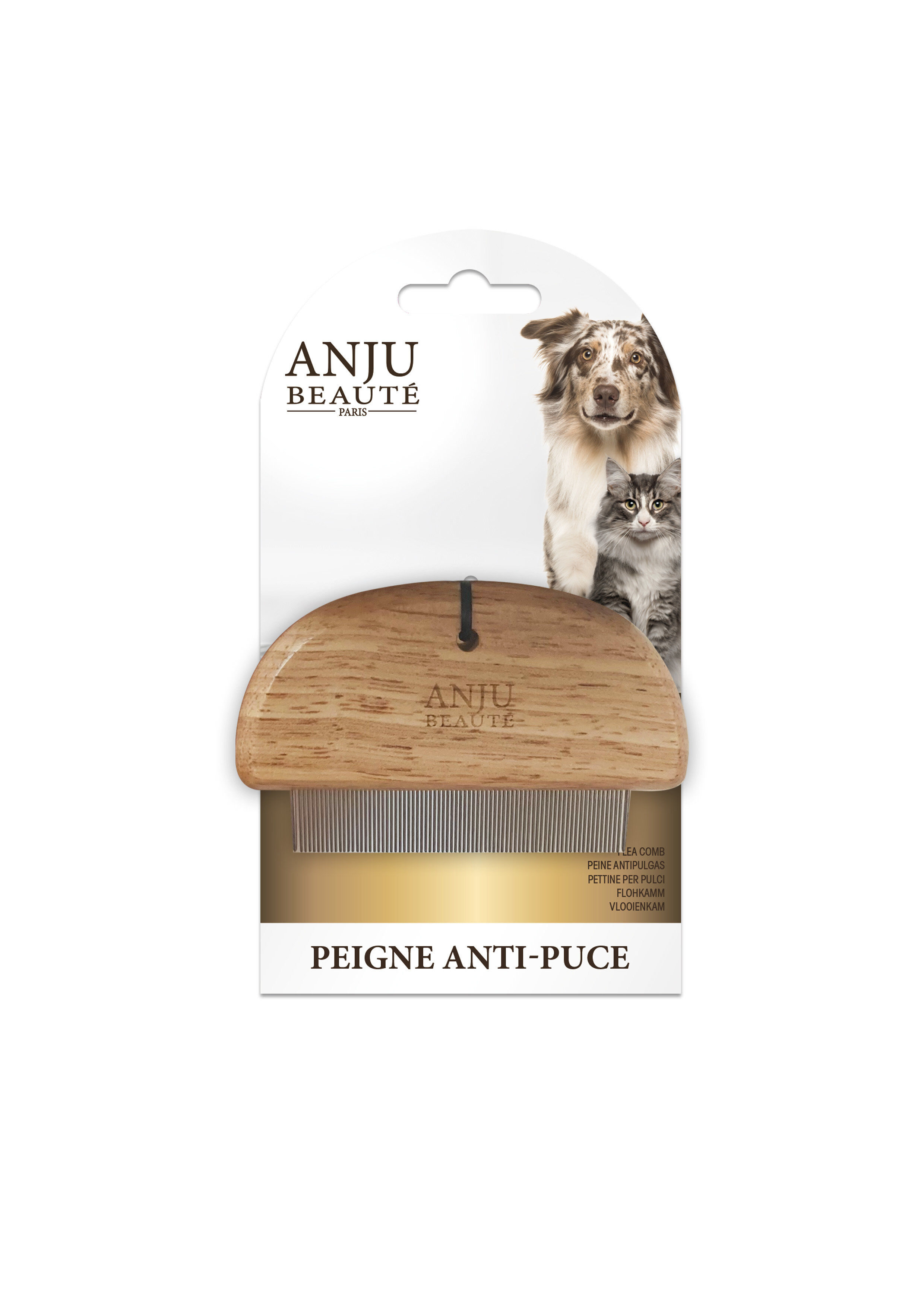 Anju Beaute - Peigne Anti-puces pour Chiens et Chats - 10cm Image num&eacute;ro 1