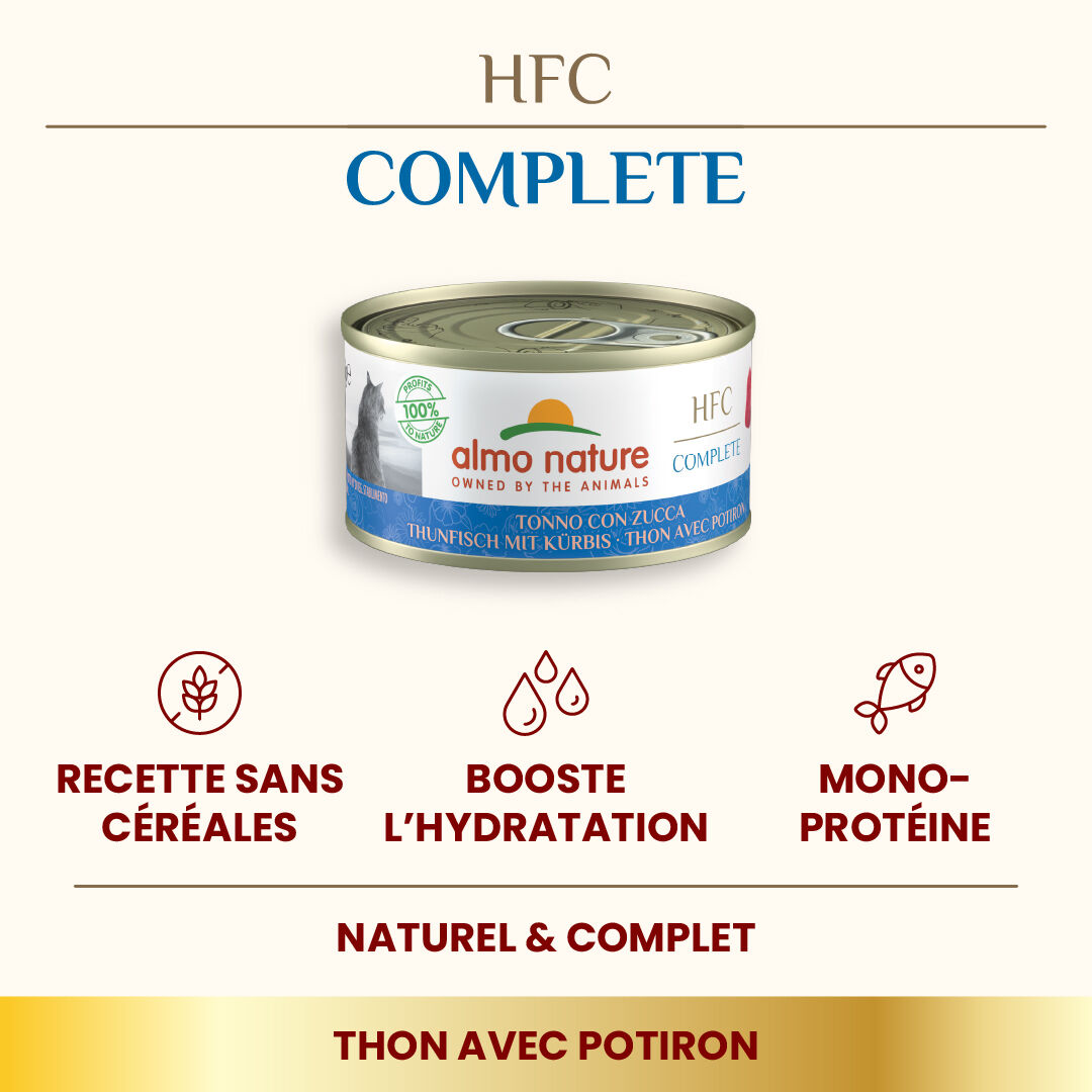 Almo Nature - P&acirc;t&eacute;e Hfc Complete Thon Et Potiron - 70g Image num&eacute;ro 2