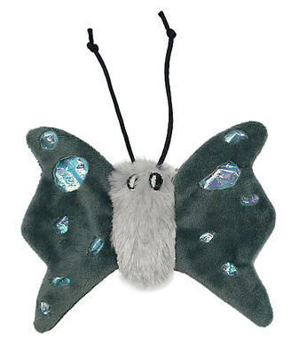 Animalis - Jouet Papillon Iris Gris pour Chat - 16cm