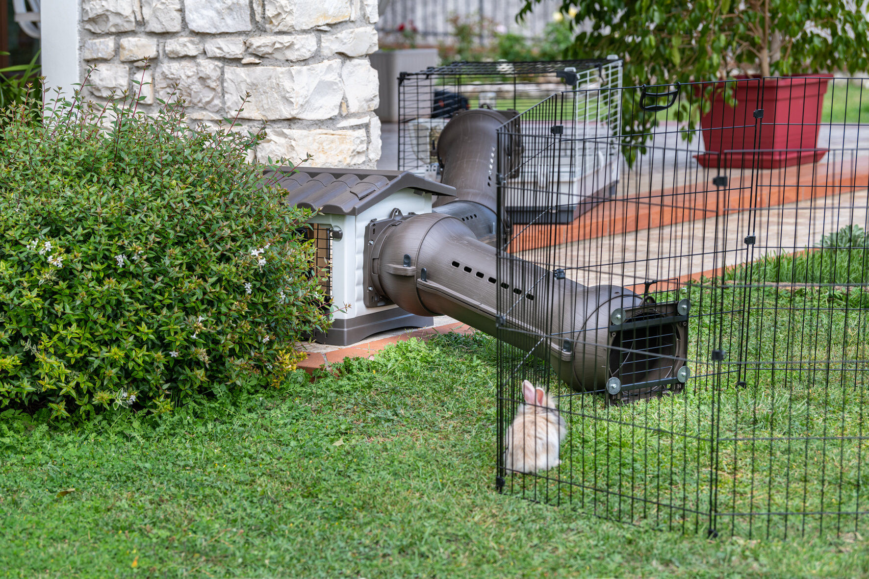 Ferplast - Cage Krolik Large Gris pour Lapin - 100cm Image num&eacute;ro 10