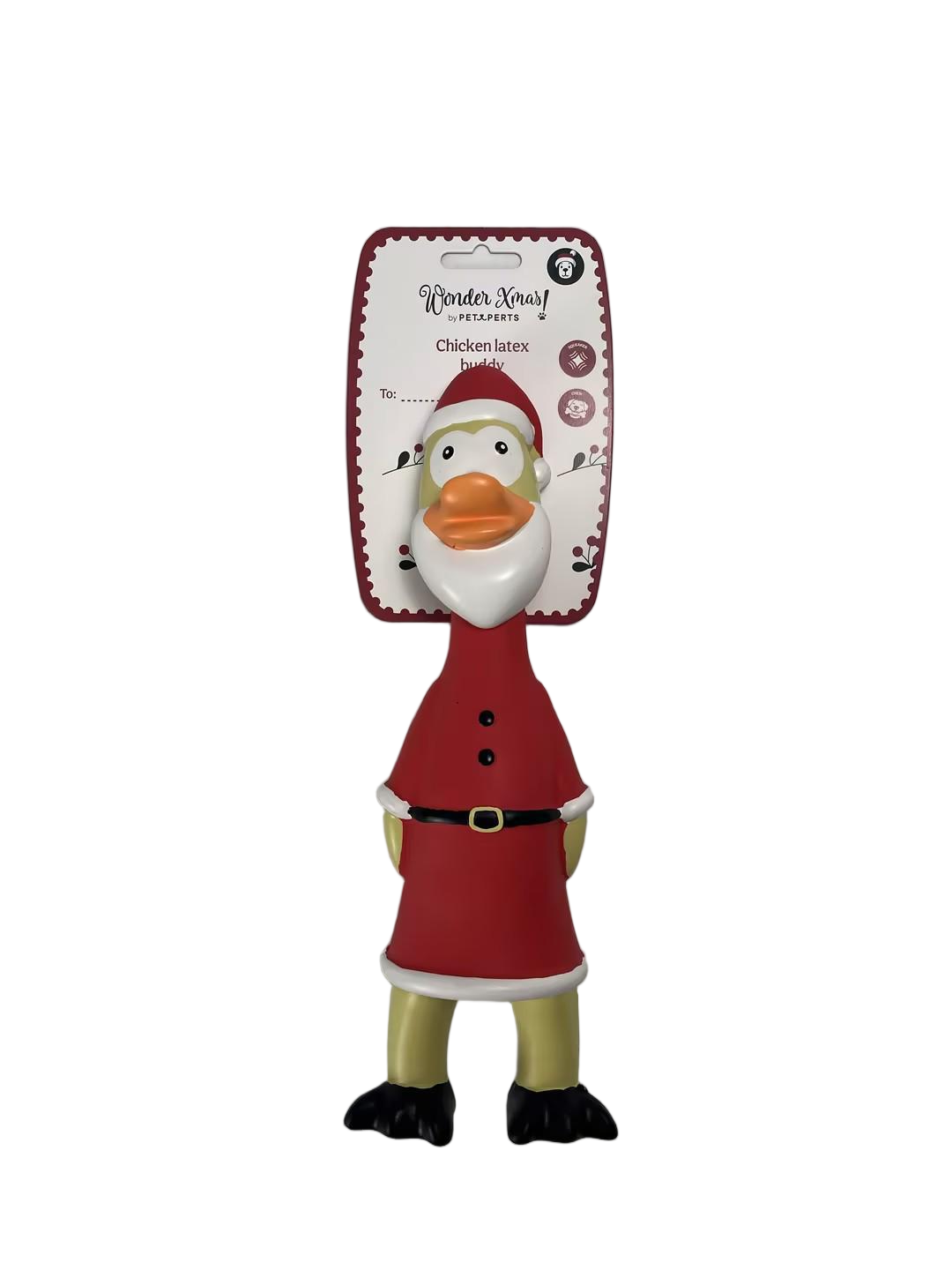 Wonder Christmas - Jouet Poulet de No&euml;l &agrave; M&acirc;cher - M Image num&eacute;ro 1