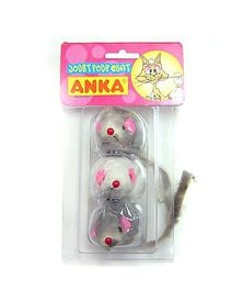 Anka - Jouets True Souris pour Chat - x3