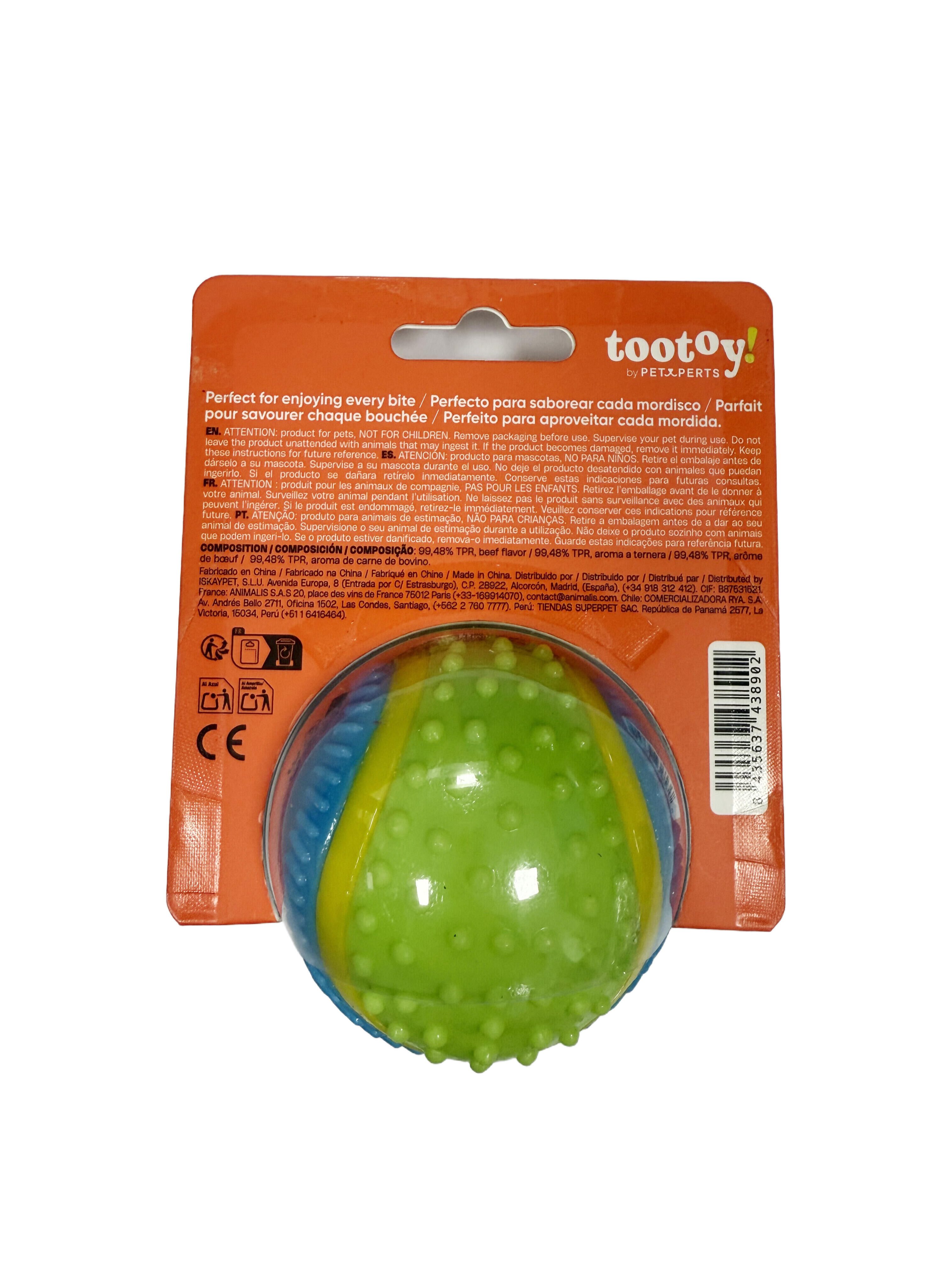 Tootoy! - Balle 5 Sens B&oelig;uf pour Chiens - S Image num&eacute;ro 2