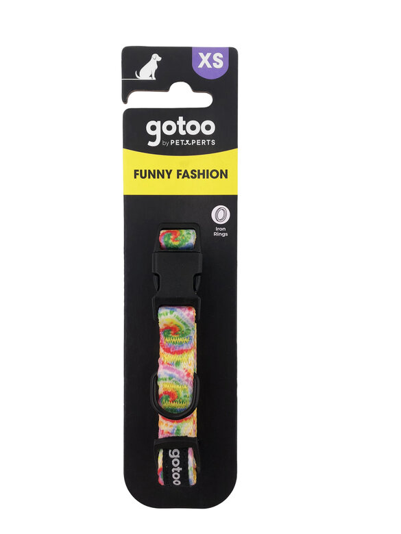 Gotoo - Collier à Motif Jaune pour Chien - XS Image numéro 4 Gotoo - Collier à Motif Jaune pour Chien - XS Image numéro 4