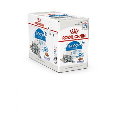 Royal Canin - Sachets Indoor 7+ en Gelée pour Chat - 12x85g