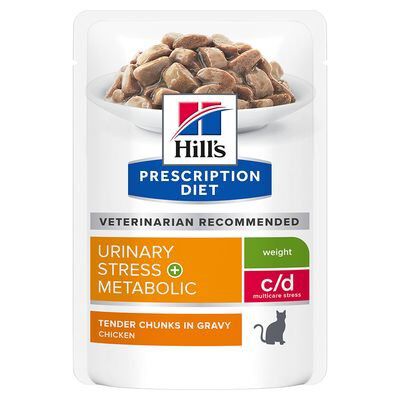 Hill's - Sachets Prescription Diet c/d Urinary Stress + Metabolic Poulet pour Chats - 12x85g Image num&eacute;ro 1