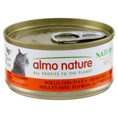 Almo Nature - Pâtée en Boîte HFC Natural Poulet avec Potiron pour Chat - 70g