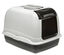 Ferplast - Maison de Toilettes Maxi Bella Cabrio pour Chats - Noir Indicateur image numéro 1