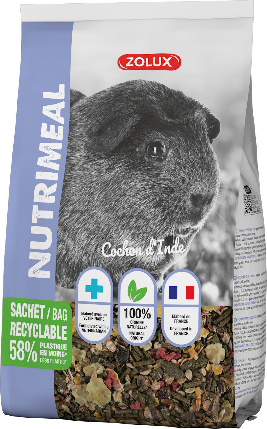 Zolux - Granul&eacute;s Nutrimeal pour Cochon d'Inde - 2,5Kg Image num&eacute;ro 1