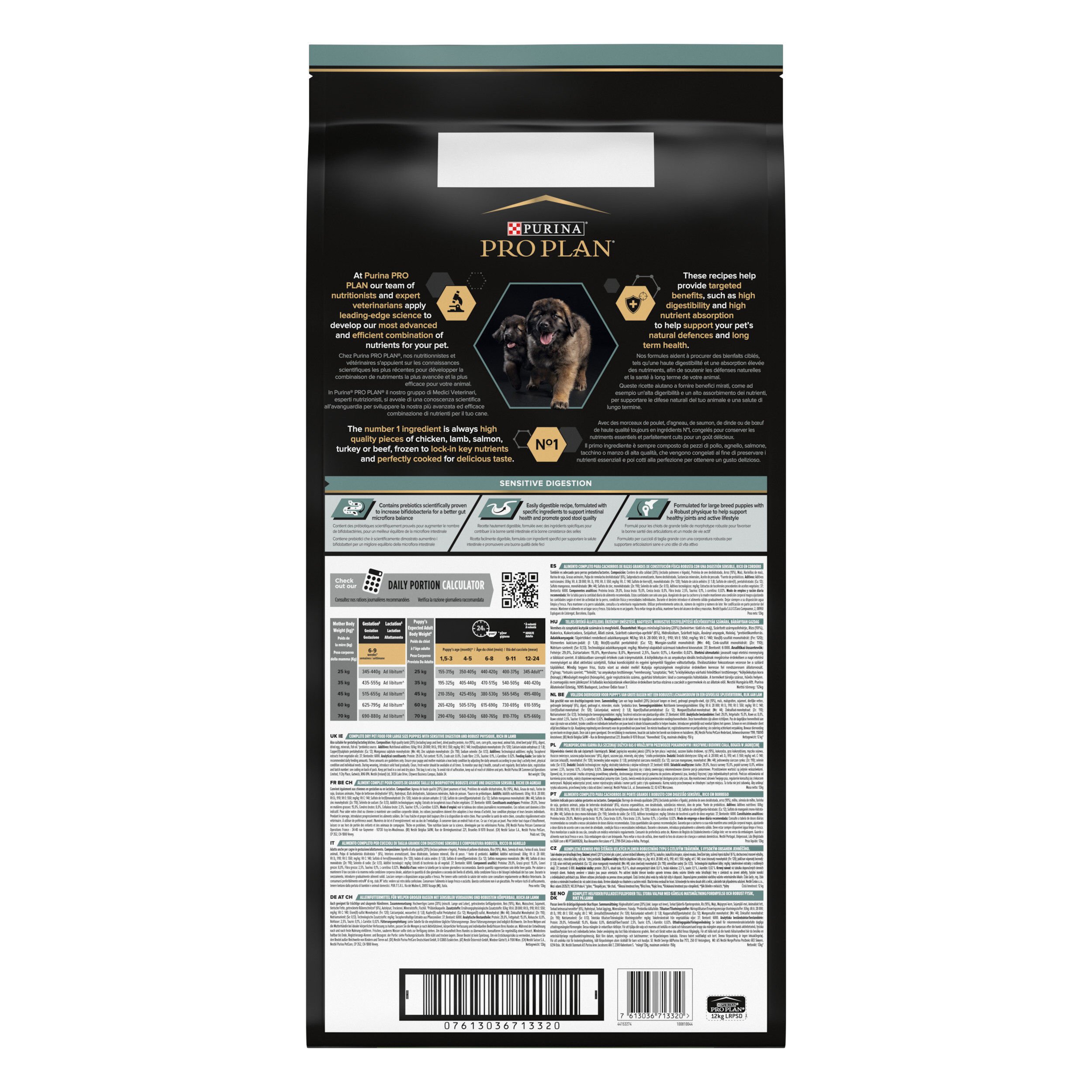 Pro Plan - Croquettes Large Robust Sensitive Digestion &agrave; l'Agneau pour Chiot - 12Kg Image num&eacute;ro 6