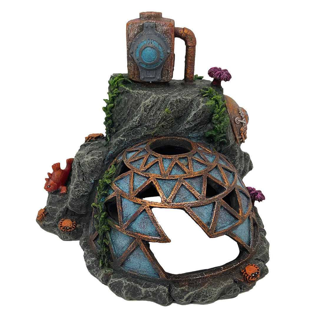 Aquadella - D&eacute;coration Steampunk Base pour Aquarium Image num&eacute;ro 1